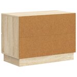 vidaXL Cabinet de chevet Chêne Sonoma 62 x 34 5 x 44 5 cm