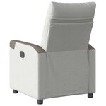 vidaXL Fauteuil inclinable gris nuage tissu