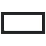 vidaXL Supports d'étagères pour lavabo 2 Pièces noir rectangulaire acier