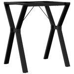 vidaXL Pieds de table à manger cadre en Y 60x50x73 cm acier