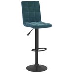 vidaXL Tabouret de bar Bleu Velours