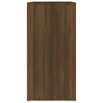 vidaXL Meuble à chaussures Chêne marron 60x35x70 cm Bois d'ingénierie