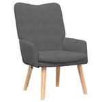 Fauteuil relaxant vidaXL en velours côtelé gris foncé