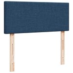 vidaXL Lit ottoman avec matelas et LED Bleu 120x200 cm Tissu