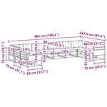 vidaXL Ensemble de canapés d'extérieur 10 pc Naturel et Beige