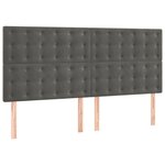 vidaXL Cadre de lit sans matelas gris foncé 140x200 cm velours