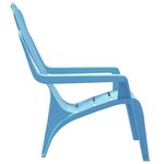 vidaXL Chaises de jardin pour enfants lot de 2 bleu 37x34x44 cm PP