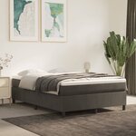 vidaXL Cadre de lit Gris foncé 140 x 200 cm Velours