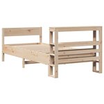 vidaXL Cadre de lit sans matelas 90x190 cm bois de pin massif