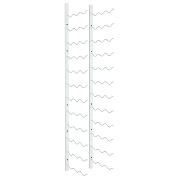 vidaXL Casier à vin mural pour 36 bouteilles Blanc Fer