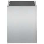 vidaXL Cache-pot de jardin Argent Acier galvanisé