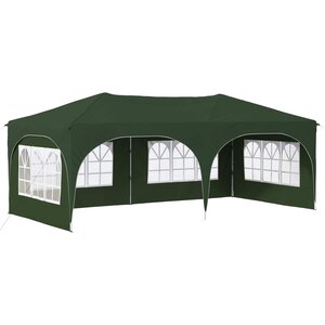 vidaXL Tente de fête pop-up 575 x 288 x 245 cm Vert Tissu Oxford