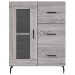 vidaXL Buffet sonoma gris 69 5x34x90 cm bois d'ingénierie