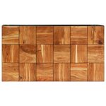 vidaXL Table basse 110x60x40 cm Bois d'acacia solide et acier