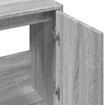 vidaXL Armoire d'évier sonoma gris 63x29x55 cm bois d'ingénierie