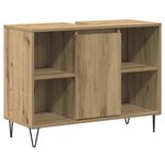 vidaXL Cabinet de salle de bain chêne artisanal 80 x 33 x 60 cm