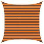 vidaXL Voile d'ombre Orange et marron 2 x 2 m 100   polyester Oxford