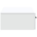 vidaXL Table d'appoint murale Blanc 59 x 34 5 x 17 cm