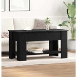 vidaXL Table basse Chêne noir 101 x 49 x 52 cm Bois d'ingénierie
