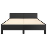 vidaXL Cadre de lit sans matelas noir 120x190 cm similicuir