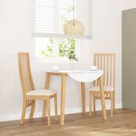 vidaXL Chaises à manger coussins 2 Pièces bois massif caoutchouc