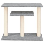 vidaXL Arbres à chat avec plates-formes gris clair 62 5 cm