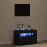 vidaXL Meuble TV Chêne noir 60 x 35 x 40 cm Bois d'ingénierie
