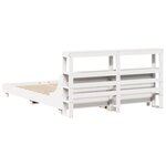 vidaXL Cadre de lit sans matelas blanc 120x190 cm bois de pin massif