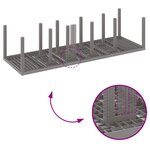 Ensemble repas jardin vidaXL 11 pièces avec coussins gris clair Poly Rattan