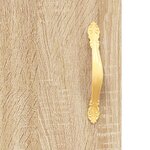 vidaXL Buffet haut chêne sonoma 69 5x31x115 cm bois d'ingénierie