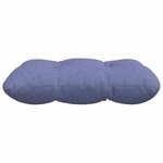 vidaXL Coussins de siège 4 Pièces Bleu denim 45 x 45 x 12 cm tissu