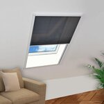 vidaXL Moustiquaire plissée pour fenêtre Aluminium 80 x 120 cm