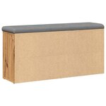 vidaXL Banc à chaussures chêne artisanal 102x32x50cm bois d'ingénierie
