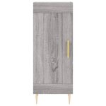 vidaXL Buffet haut Sonoma gris 34 5x34x180 cm Bois d'ingénierie