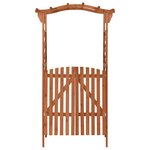 vidaXL Pergola avec portail 116x40x204 cm Bois de sapin massif