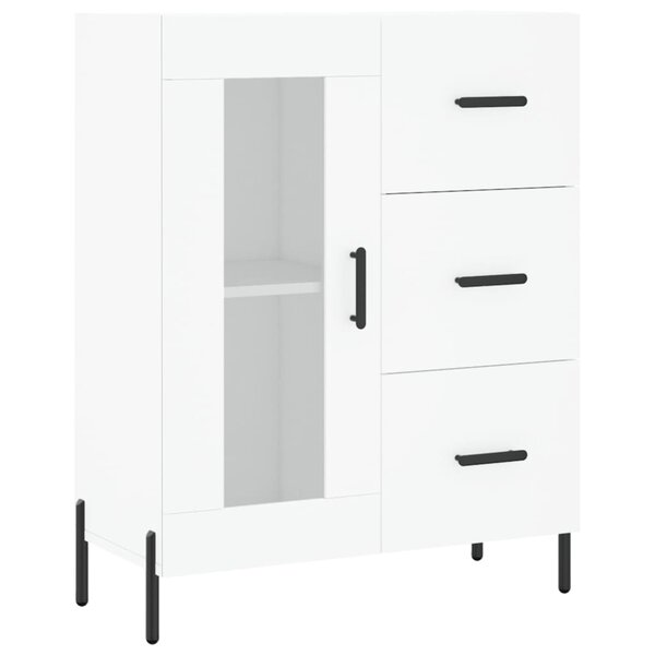 vidaXL Buffet blanc 69 5x34x90 cm bois d'ingénierie
