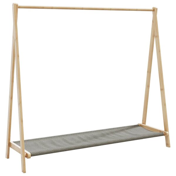 vidaXL Porte-vêtement avec étagères 106x34x102 cm bambou