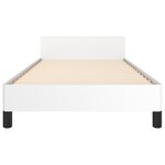 vidaXL Cadre de lit sans matelas blanc 90x190 cm similicuir