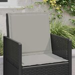 vidaXL Coussins de siège et de dos 2 Pièces Gris clair 47 x 45 x 2 cm