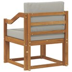 vidaXL Canapé d’extérieur Bois d'acacia massif et polyester