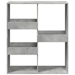 vidaXL Bibliothèque/Séparateur de pièce gris béton 100x33x115 cm