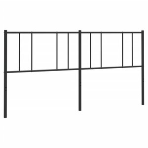 vidaXL Tête de lit de remplacement métal noir 193 cm