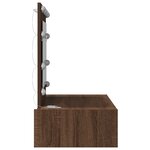vidaXL Table de Toilette Marron 83 x 40 x 70 cm Bois d'ingénierie