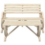 vidaXL Salon de jardin 4 Pièces bois de sapin massif