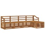 vidaXL Ensemble de canapés d'extérieur 5 pc Naturel