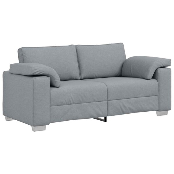 vidaXL Canapé avec coussin Gris clair 180 x 77 x 82 cm tissu