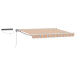 vidaXL Auvent rétractable électrique Bleu Orange Blanc 3 x 2 5 m