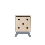 Meuble de rangement NABOSKY gris 1x1