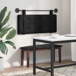 vidaXL Tête de lit suspendue Avec lumière LED Noir Velours