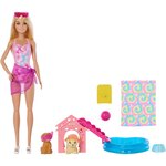 Mattel JBF35 - Barbie - Coffret piscine des chiots avec poupée